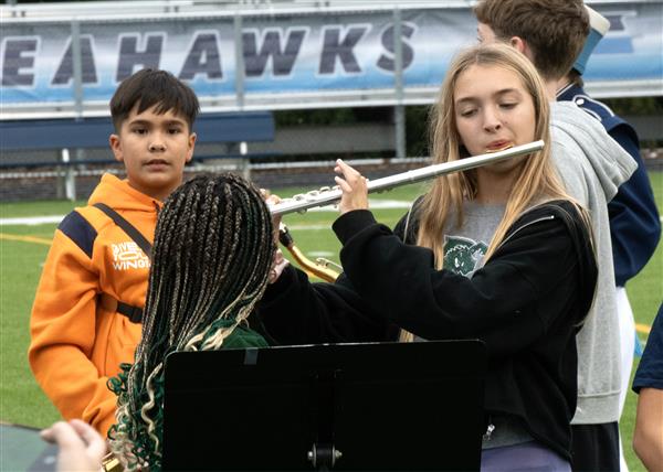 South River Feeder Elementary, Middle and High School Combined Band Performing